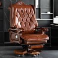 thumbnail image 2 of Massage Recliner Office Chair Rolling Meditation Computer Leather Office Chair Bedroom Silla De Escritorio Salon Furniture My Lux Decor Round, 2 of 14