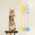 thumbnail image 2 of MORESEC under $5 3Pcs Interactive Cat Toy,Hanging Teaser Wand with Elastic Rope and Feather Toy for Cats, Self-Play Activity Toy with Suction Cup for Windows and Doors, 2 of 9
