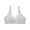 Gray, variant on Breastfeeding Bra,Solid Color Cotton Pre Opening Button Breast Feeding Bra Maternity Sleep Bras with Lace Trim for Pregnant Women with Lace Trim