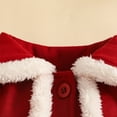 thumbnail image 6 of Fesfesfes Cute Outfits Girls Christmas Winter Dress with Hat and Collar Long Sleeve Casual Party Wear Cozy Thickened Layered Playful Holiday Outfit, 6 of 9