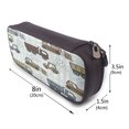 thumbnail image 3 of Lsque Tractor and Dumper Printed Big Capacity PU Leather Pencil Case Large Pencil Pouch Stationery Pen Bag Pencil Holder for Teen, 3 of 6