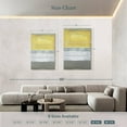 thumbnail image 4 of Elephant Stock Half Light I Wall Art - Vertical Multi Panel Canvas - Hallway Wall Decor - Abstract Multi Panel - Yellow And Gray Decor By Caroline Gold - 42" x 65", 4 of 8