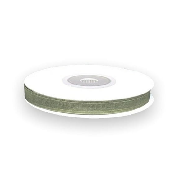 1/4" Wide Organza Ribbon - 25 Yards (Old Willow) (00413)