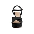 thumbnail image 2 of BLISSFUL STEP Women's Strap Platform Chunky Heel Slingback Sandals, 2 of 7