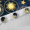 thumbnail image 4 of Manfei Boho Sun Blackout Curtains Set of 2 (52x84 Each),bohemian Exotic Style Window Curtains,Gold Stars Print Curtains and Drapes For Men Women,Breathable Home Decor, 4 of 6