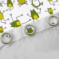 thumbnail image 4 of Homewish Cute Cartoon Frog Black Out Curtains,Rustic Animal Curtains Pack of 2 (42x63 Each),Green White Bedroom Curtains For Boys Kids,Ultra Soft Home Decor, 4 of 6