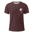 thumbnail image 4 of T-shirts pour Hommes Été Décontracté avec Imprimé Arbre Manches Courtes Col Rond pour Usage Quotidien, 4 of 4