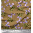 thumbnail image 1 of Soimoi Cotton Poplin Fabric Leaves & Wild Flower Floral Fabric Prints By Yard 42 Inch Wide, 1 of 1