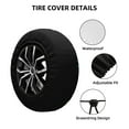 thumbnail image 4 of XMXY Scary Grins Spare Tire Cover, Universal Waterproof Cover for Jeep RV Tire Wheel Protection, 17 inch, 4 of 8