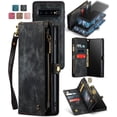 thumbnail image 2 of Wallet Case Compatible with Samsung Galaxy S10 Plus 2 in 1 Leather Zipper Detachable Magnetic Phone Case with 10 Card Slots Clutch Purse Cover Samsung Galaxy S10 Plus Premium PU Case Black, 2 of 12