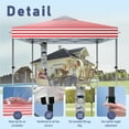 thumbnail image 4 of SUMMIT LIVING 10 x 10 Ft Pop-up Canopy Tent Straight Legs Instant Canopy for Outside with Wheeled Bag – American Flag, 4 of 9