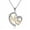 A-Yellow and White, variant on SFTING Mom Letter Heart Necklace in 925 Sterling Silver Cubic Zirconia Jewelry Love Necklace Mother's Day Birthday Gift for Women Mother