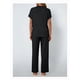 thumbnail image 5 of Traje Deportivo Informal de Dos Piezas para Mujer, Ropa Deportiva de Viaje, Corta y Pierna . Traje Negro XL, 5 of 7
