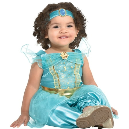 Jasmine Halloween Costume for Babies, Aladdin Animated, 12-24 Months