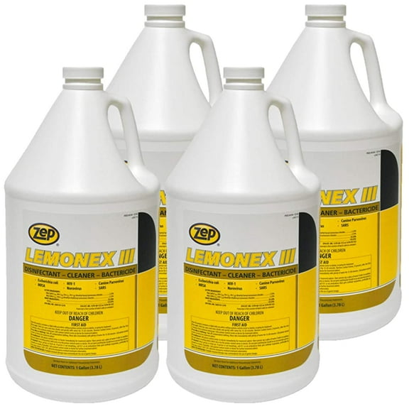 Zep Lemonex III Disinfectant Cleaner (Case of 4)