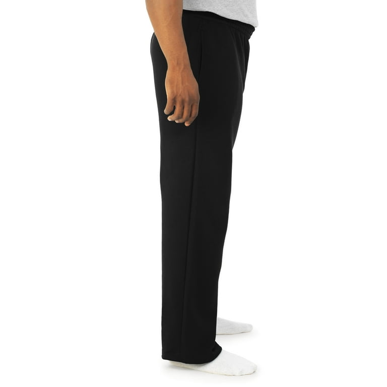 Fruit of the Loom Men s and Big Men s Fleece Open Bottom Sweatpant with Pockets Walmart