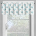 thumbnail image 2 of Ambesonne Turquoise Blue Window Valance, Crystal Diamond Form, 54" X 18", Turquoise Pale Blue, 2 of 5
