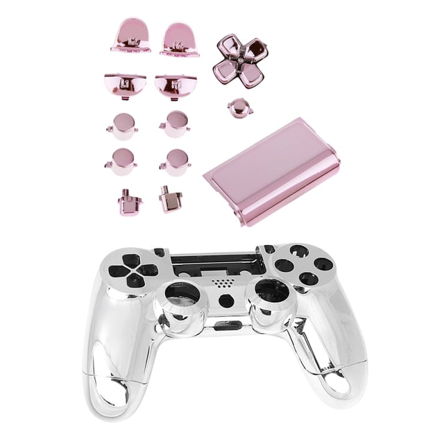 Kit Completo de Piezas de Cubierta Protectora de Cromo, Kit de Reemplazo de Carcasa para Carcasa del Controlador Ps4 Baoblaze PS4 botón de sustitución