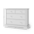 thumbnail image 4 of Child Craft Universal Select 3 Drawer Dresser for Nursery or Bedroom, Plenty of Storage, Anti-Tip Kit Included to Prevent Tipping, Non-Toxic, Baby Safe Finish (Matte White), 4 of 8