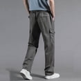 thumbnail image 6 of BVOFAR Cargo Pants for Men Big and Tall Lightweight Elastic Waisted Hiking Trousers Casual Workout Joggers Utility Work Trouser Army Green XXL, 6 of 10