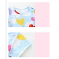 thumbnail image 6 of Emy Dola Toddler Girl Summer Short Sleeve Dress For 2-8 Years Kids Casual Playwear Rainbow Print Easter Dresses, 6 of 7
