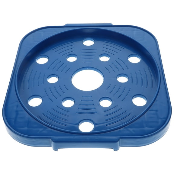 BESTOYARD Blue Movable Gas Cylinder Stand with Reinforced Tray and Wheels for Storage Use