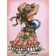 thumbnail image 1 of Cuadros Decorativos 5D bricolaje taladro redondo completo diamante pintura niña Kit arte decoración del hogar (E2627) Wdftyju de costura negro 4 estilos, 1 of 1