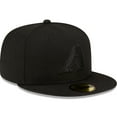 thumbnail image 3 of Men's New Era  Arizona Diamondbacks  Black on Black 59FIFTY Fitted Hat, 3 of 6