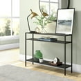 thumbnail image 5 of Evelyn&Zoe Ricardo 42" Wide Rectangular Console Table with Metal Shelves, Blackened Bronze, 5 of 7