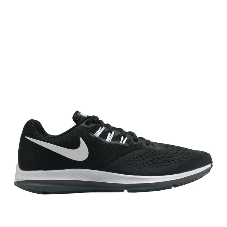 manuskript ingen forbindelse Sprællemand Nike Men's Air Zoom Winflo 4 Running Shoe Black/White/Dark Grey (12) -  Walmart.com