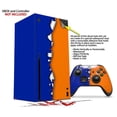 thumbnail image 2 of WraptorSkinz Skin Wrap compatible with the 2020 XBOX Series X Console and Controller Ripped Colors Blue Orange (XBOX NOT INCLUDED), 2 of 3