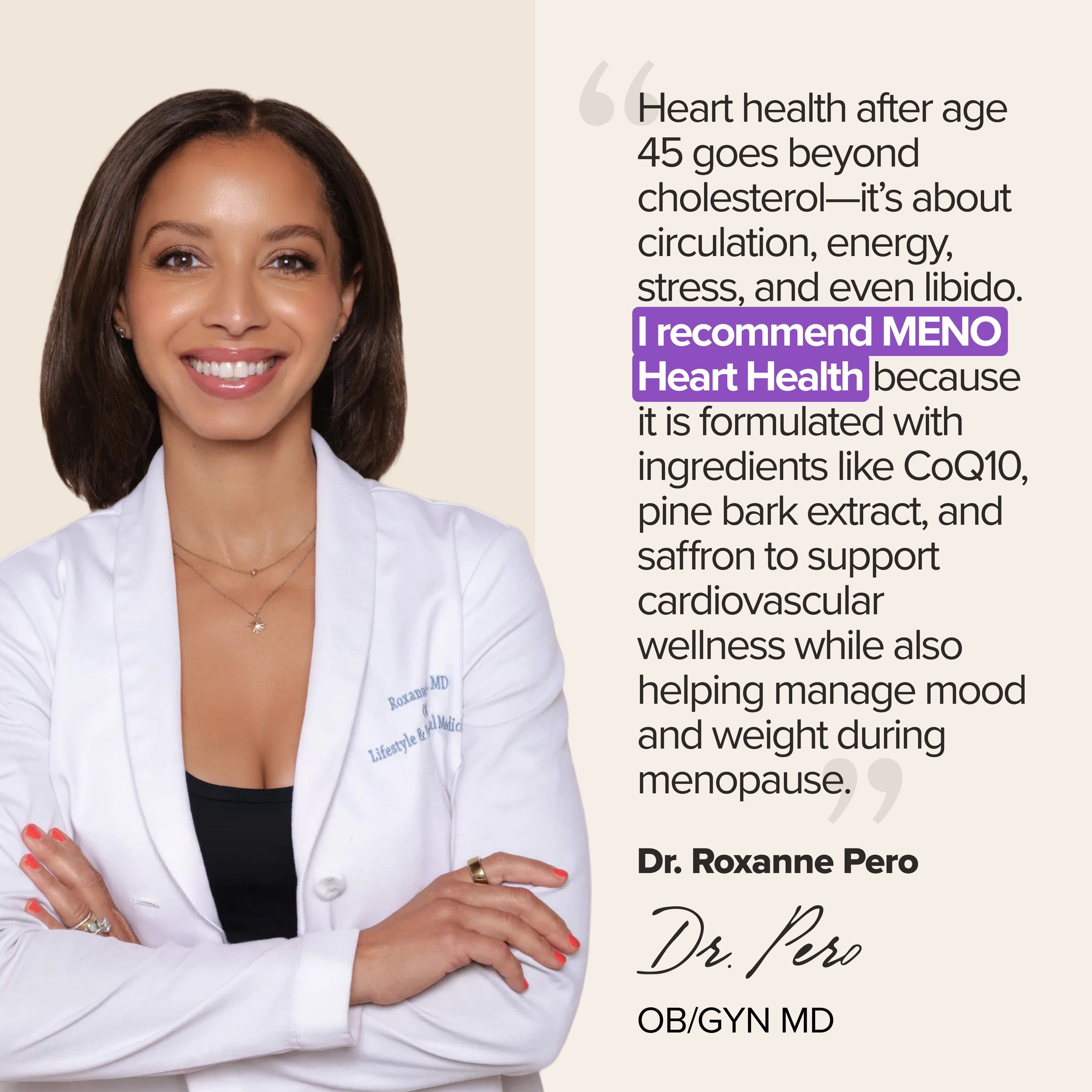 O Positiv MENO Heart + Blood Pressure Support Capsules for Cardiovascular Health, 30 Count
