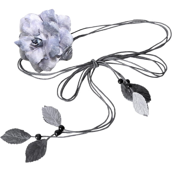 YooGuoGuo Women Braided Waist Belt Bohemian Woven Waist Rope Flower Tassels Waist Accessories for Dress