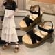 thumbnail image 4 of Moda Mujer Tobillo Correa Verano Diapositiva Sandalias Plataformas Cuñas Shose Wmkox8yii  shjk2364, 4 of 9