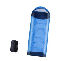 colaxi Envelope Sleeping Bag Camping Sleeping Bag Portable with Storage Bag Single Person Four Seasons Lightweight for Cold Weather Blue 1.8kg
