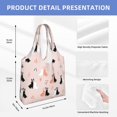 thumbnail image 7 of Wukai White And Black Rabbit Sturdy and Stylish Reusable Canvas Tote Bag: Eco-Friendly, Heavy-Duty Grocery Shopping Bag with Reinforced Handles, 7 of 7