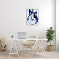 thumbnail image 2 of Stupell Industries Abstract Rock Guitar Body Modern Blue Painting, 24 x 30,Design by Annie Warren, 2 of 7
