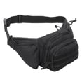 thumbnail image 1 of Bolsa de almacenamiento de cintura militar, Material de tela Oxford 800D, bolsa impermeable para actividades al aire libre, color negro, 1 of 5