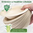 Ginkgo Disposable Paper Bowls 12 HYZ01 oz, Small Bowls Heavy Duty Paper
