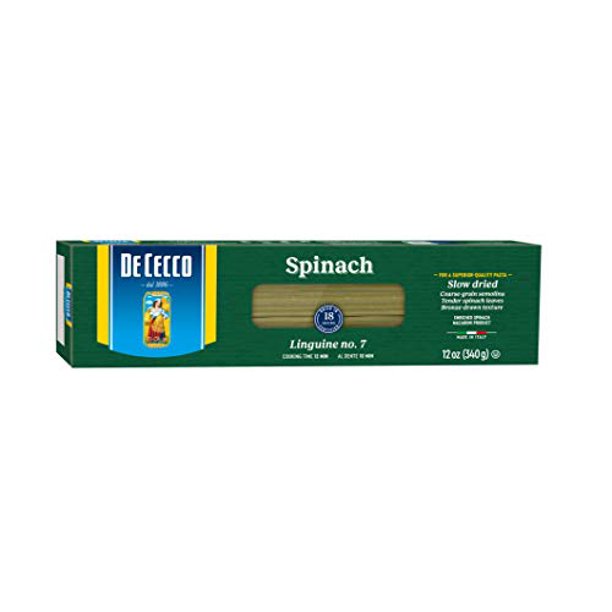 De Cecco Spinach Pasta, Linguine No.7, 12 Oz