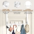 thumbnail image 4 of Domaci Over The Door Hooks with 12 Coat Hooks, Multi Purpose Over The Door Towel Racks for Towel, Coat & Dorm Essentials, White, 4 of 7