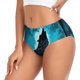 thumbnail image 2 of Fotbe Blue Full Moon Wolf Calzones Estampados para Mujer – Ropa Interior de Algodón, Cómoda, Suave y Elástica-Small, 2 of 6