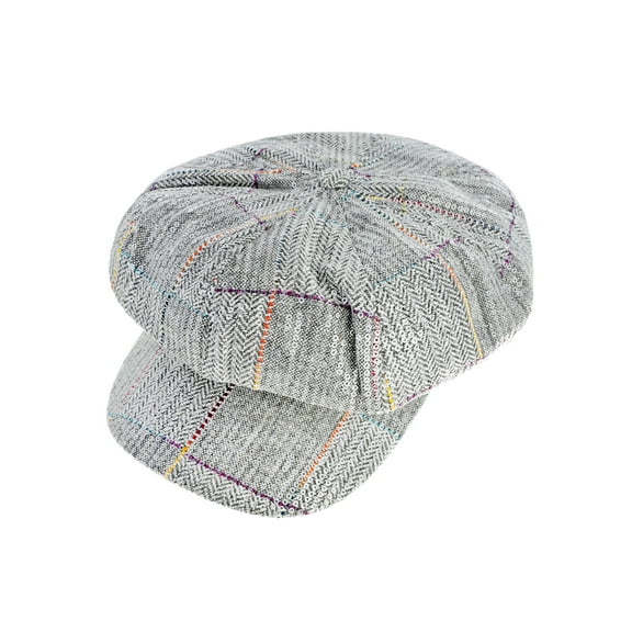 Top Headwear Fashion Captain Sequin Newsboy Cap