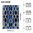 thumbnail image 2 of FORMRS 1-Subject Spiral Notebook 8" x 5" College Ruled 60 Refillable Sheet A5 Hard Cover, 2 Pack, Blue Hexagon Pattern, 2 of 7