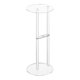 thumbnail image 1 of Mesa auxiliar de acrílico transparente, mesa de centro, mesa moderna y sencilla de 10 pulgadas, mesa para bebidas Estilo C, 1 of 9