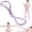 Purple 25lb, variant on Figure 8 Resistance Bands, 15/25/30LB Silicone Pull Rope with Non-Slip Handles for Women & Men, Ideal for Arm Back Shoulder Workout