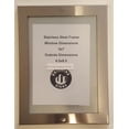 thumbnail image 1 of Elevator certificate frame (size 5x7, stainless Steel), 1 of 2