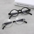 thumbnail image 4 of Womens Transparent Small Round Presbyopic Glasses Men Fashion Trendy Personalized Reading Glasses Spring Hinge Readers +1.75, 4 of 4