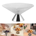 thumbnail image 1 of Cuenco de vidrio decorativo,Frutero de vidrio,Bandeja de frutas,Tazón con patas,Tazón de pedestal para encimera de cocina para bocadillos, encimera de Martillo Argenta, 1 of 8