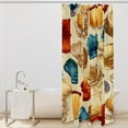 thumbnail image 2 of Shell Waterproof Shower Curtain Set with Hooks, Printed Bathroom Decoration - Shower Curtain Sets, 2 of 5